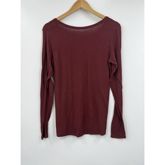 Eileen Fisher Top Womens Crewneck Pullover Long Sleeve Red Size Medium‎ - Picture 6 of 9